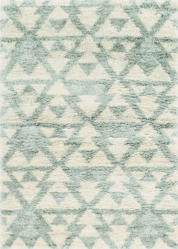 4' x 6' Geometric Triangles Area Rug - Ivory Or Gray