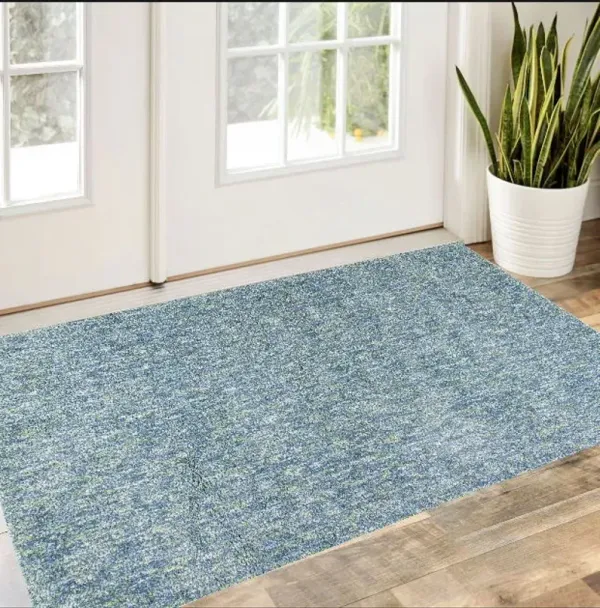 3' x 5' Heather Plain Area Rug - Seafoam
