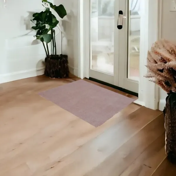 3' x 5' Plain Area Rug - Rose Pink