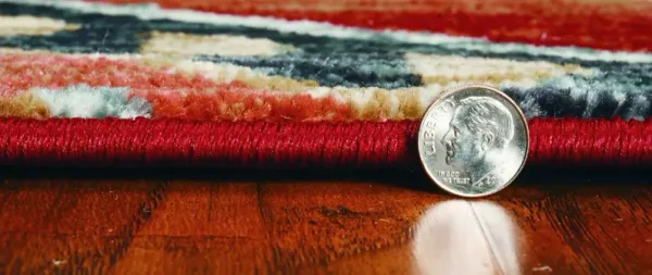 5' x 8' Aztec Diamond Area Rug - Red