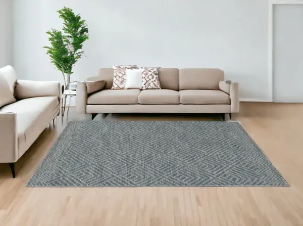 108 x 156 Wool Rug - Denim