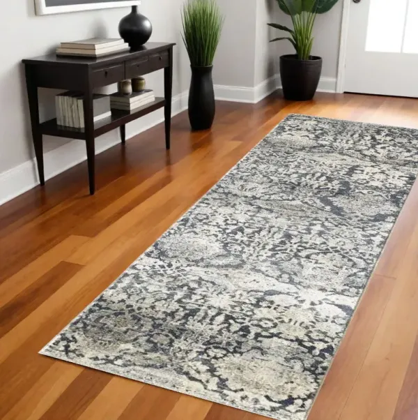 8' x 8' Runner Rug - Gray