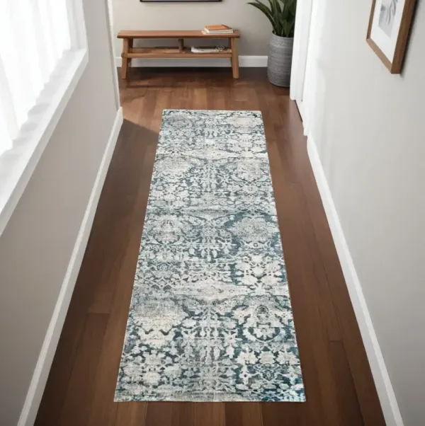 8' x 8' Runner Rug - Teal