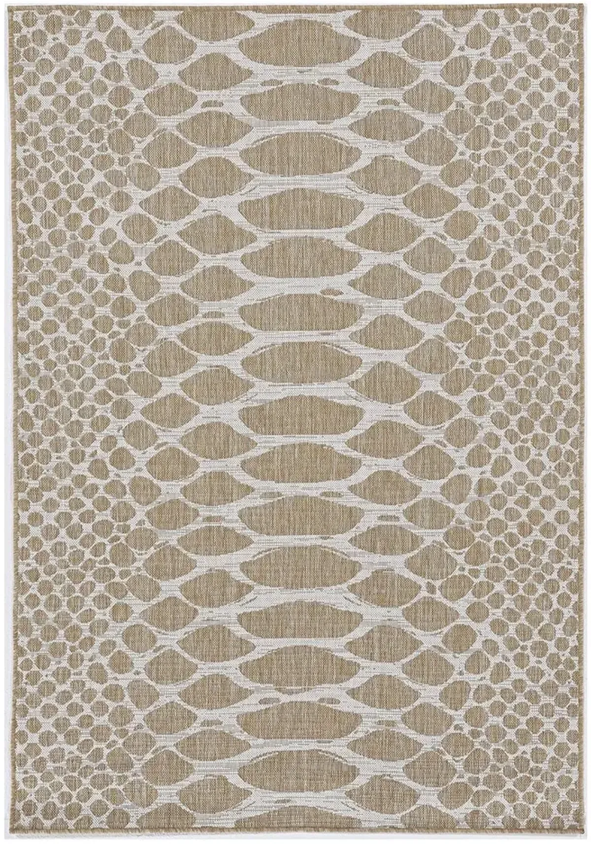 5' x 8' Natural Animal Print Area Rug - Natural