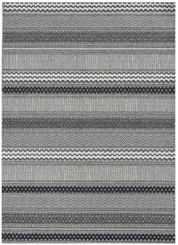 4' x 6' Striped Area Rug - Taupe