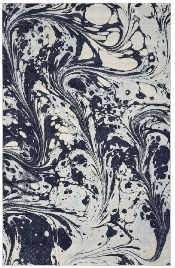 3' x 5' Abstract Splashes Area Rug - Blue