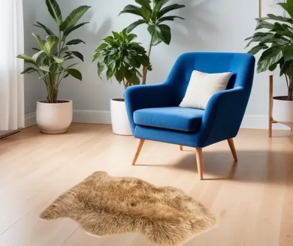 Natural Animal Print Area Rug - Natural