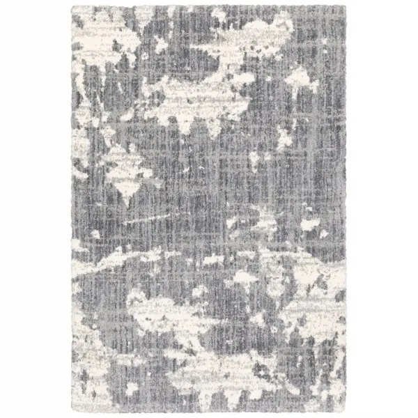 5' x 8' Gray Matter Area Rug - Gray And Ivory