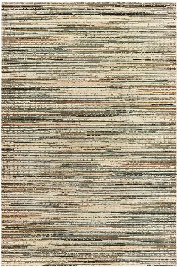 7' x 10' Abtract Lines Indoor Area Rug - Ivory Sage