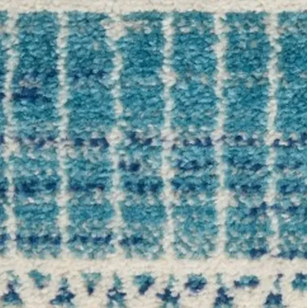 5' x 7' Southwestern Power Loom Area Rug - Navy Blue