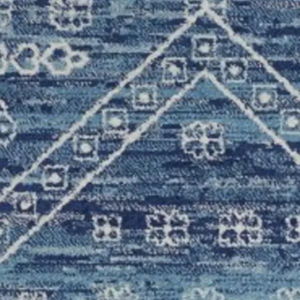 7' x 10' Power Loom Area Rug - Navy Blue