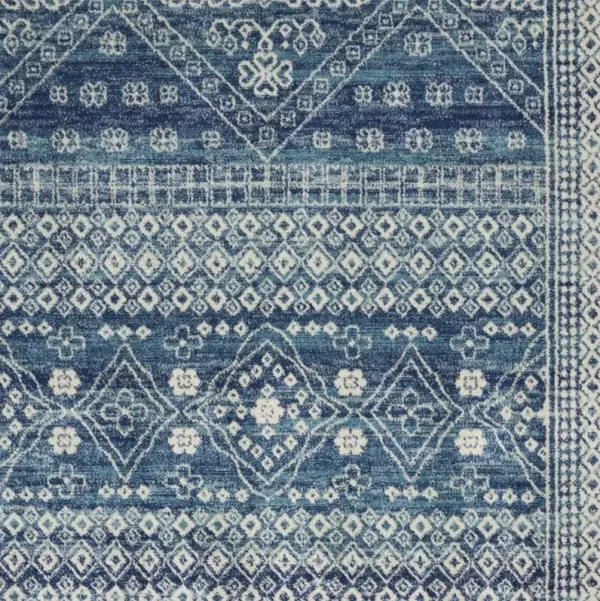 4' x 6' Power Loom Area Rug - Navy Blue