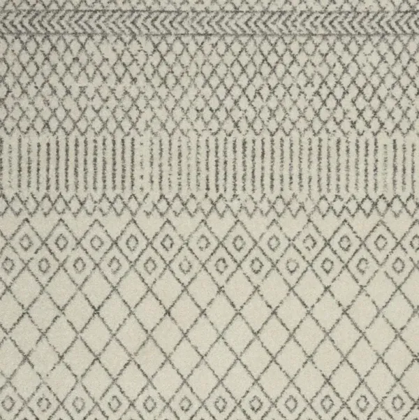 5.3' x 7.3' Geometric Power Loom Area Rug - Gray