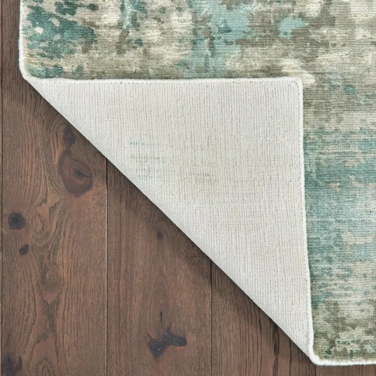 10' x 14' Abstract Pattern Indoor Area Rug - Blue And Gray