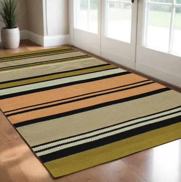 2' x 3' Scatter Rug - Multicolored Stripes