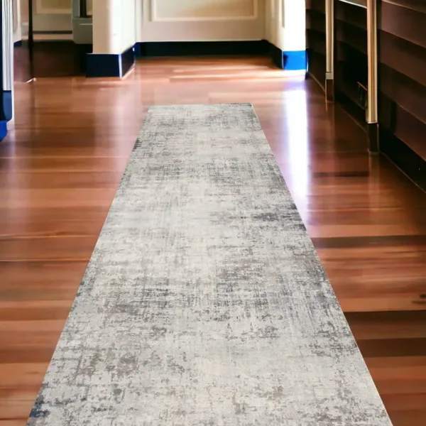 2' x 20' Distressed Striations Runner Rug - Navy Blue