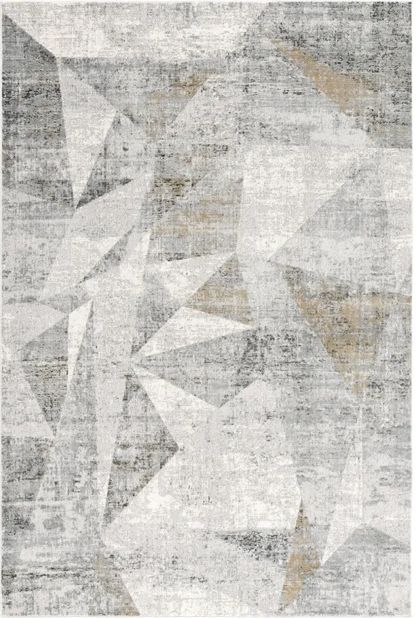 4' x 6' Abstract Area Rug - Gray