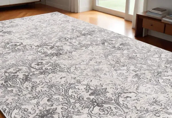 5' x 8' Toile Power Loom Area Rug - Cream