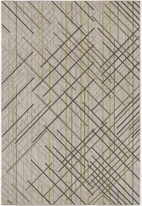 3' x 5' Abstract Linework Area Rug - Sage