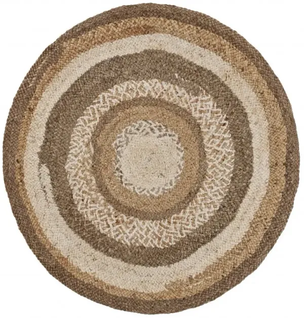 4' x 4' Concentric Boutique Jute Rug - Multicolored