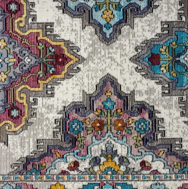 5' x 8' Traditional Floral Motifs Area Rug - Blue