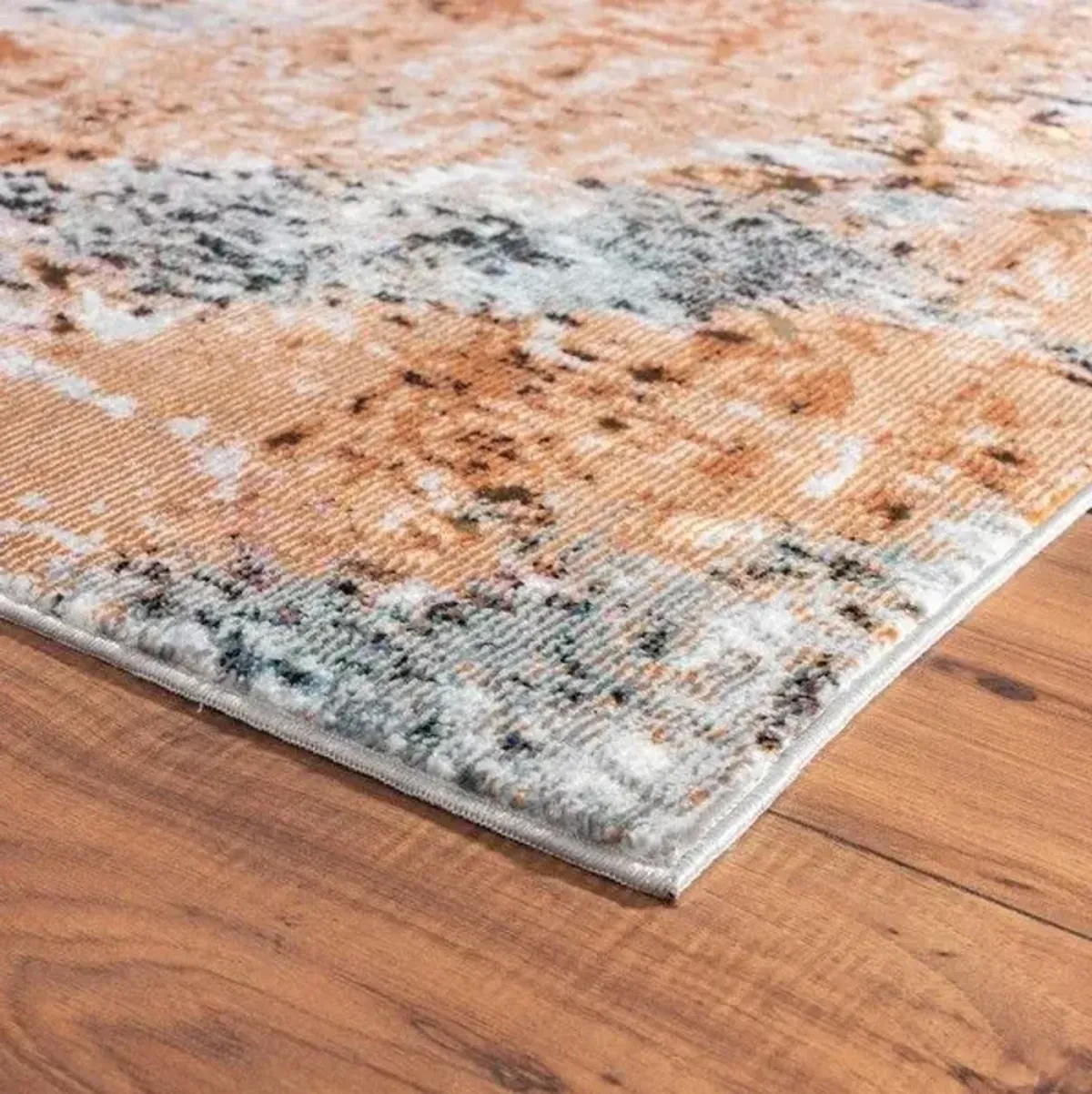 8' x 10' Abstract Area Rug - Rustic Brown