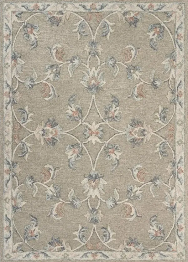 5' x 7' Modern Wool Hand Tufted Area Rug - Gray