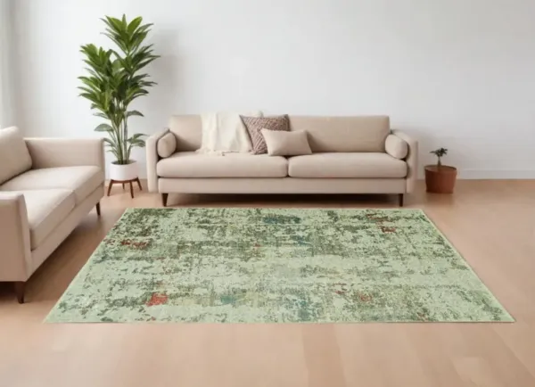 8' x 11' Abstract Area Rug - Ivory