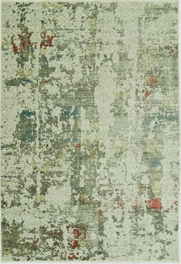 5' x 8' Abstract Area Rug - Ivory