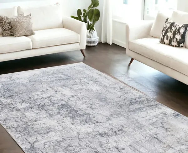6' x 9' Abstract Area Rug - Gray
