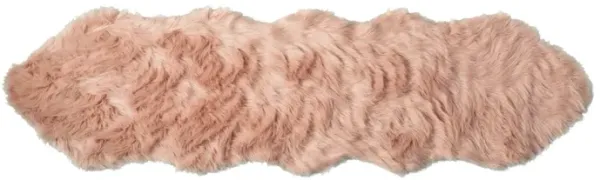 4' x 6' Faux Fur Washable Non Skid Area Rug - Gray