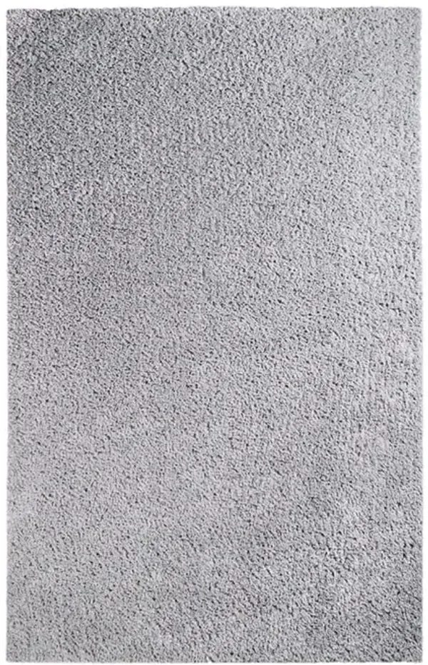 8' x 10' Shag Stain Resistant Area Rug - Silver