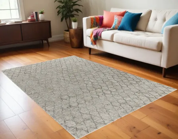 5' x 8' Moroccan Stain Resistant Area Rug - Beige