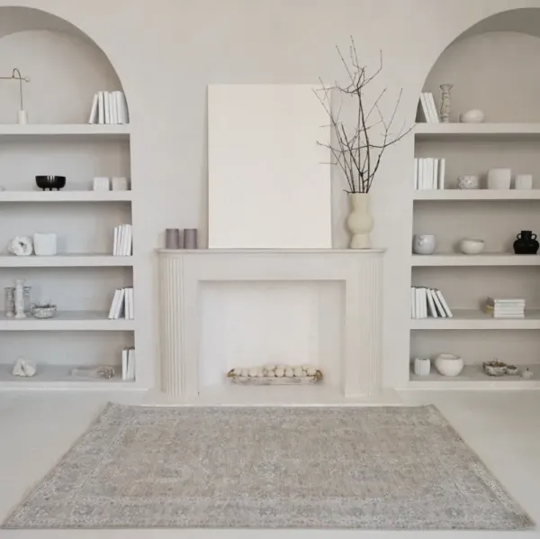 9' x 12' Southwestern Power Loom Stain Resistant Area Rug - Gold