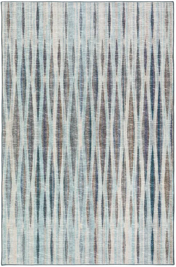 9' x 12' Tufted Handmade Polyester Area Rug - Blue Ombre
