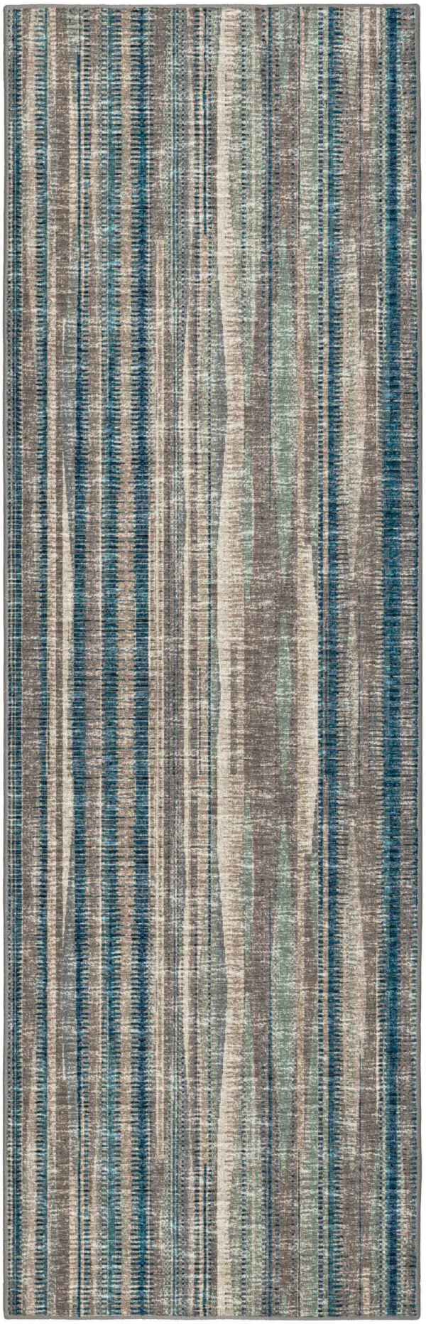 2.5' x 8' Tufted Handmade Runner Rug - Brown Ombre