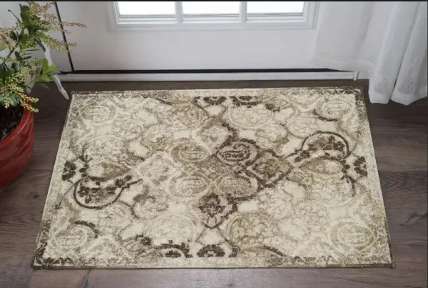 3' x 5' Oriental Area Rug - Brown