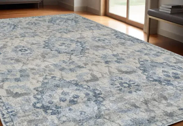 5' x 8' Oriental Area Rug - Blue