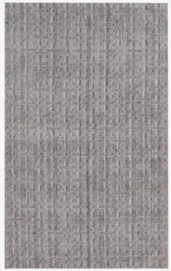8' x 10' Hand Loomed Area Rug - Tan And Charcoal