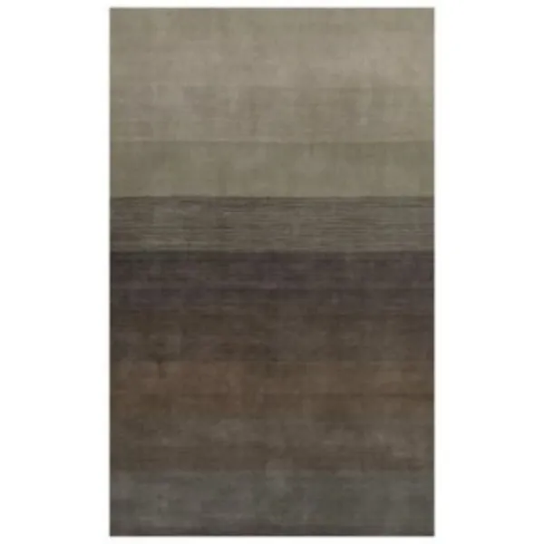 8' x 10' Hand Loomed Area Rug - Expresso And Brown