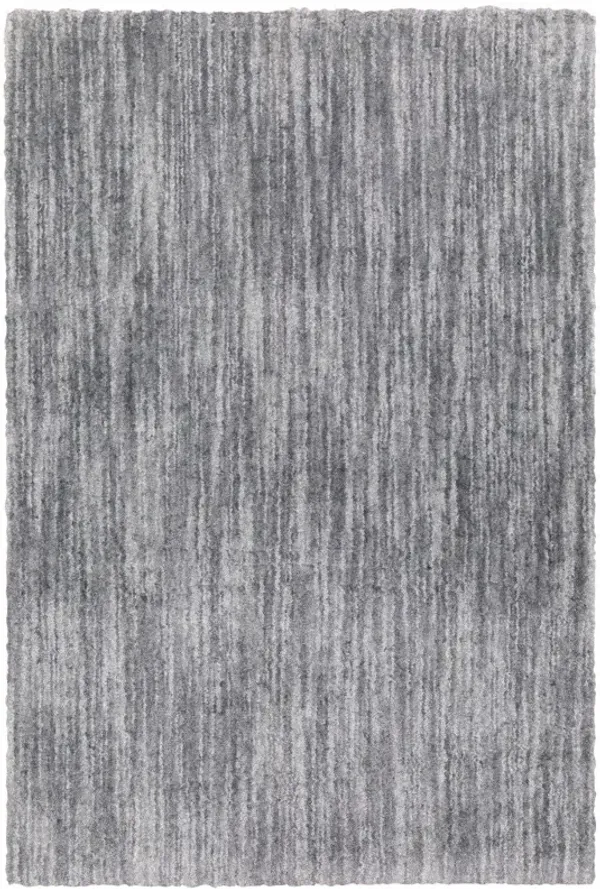 10' x 13' Shag Power Loom Stain Resistant Area Rug - Gray