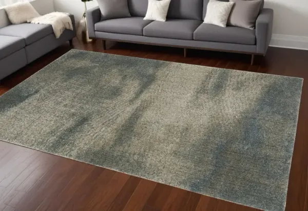 6.6' x 9.5' Abstract Power Loom Area Rug - Gray