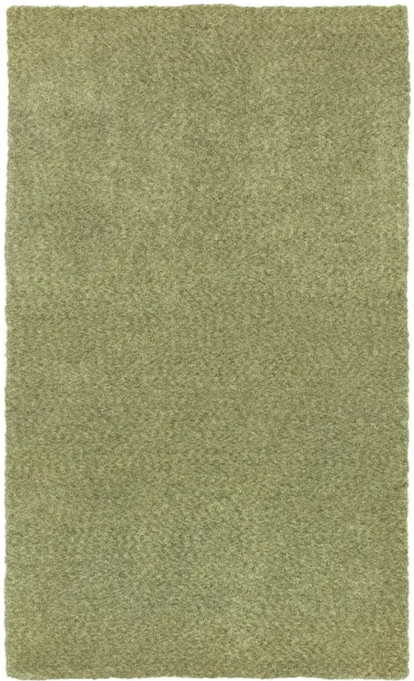 3' x 5' Shag Tufted Handmade Stain Resistant Area Rug - Olive Green