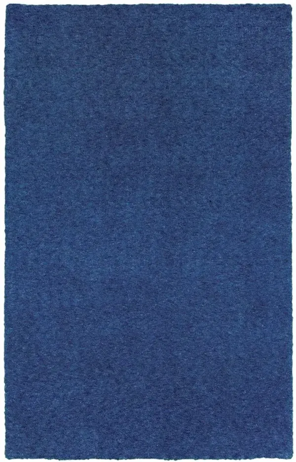 3' x 5' Shag Tufted Handmade Stain Resistant Area Rug - Deep Blue