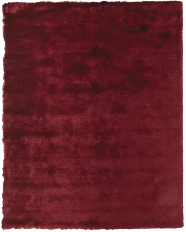 4' x 6' Shag Tufted Handmade Area Rug - Red And Purple