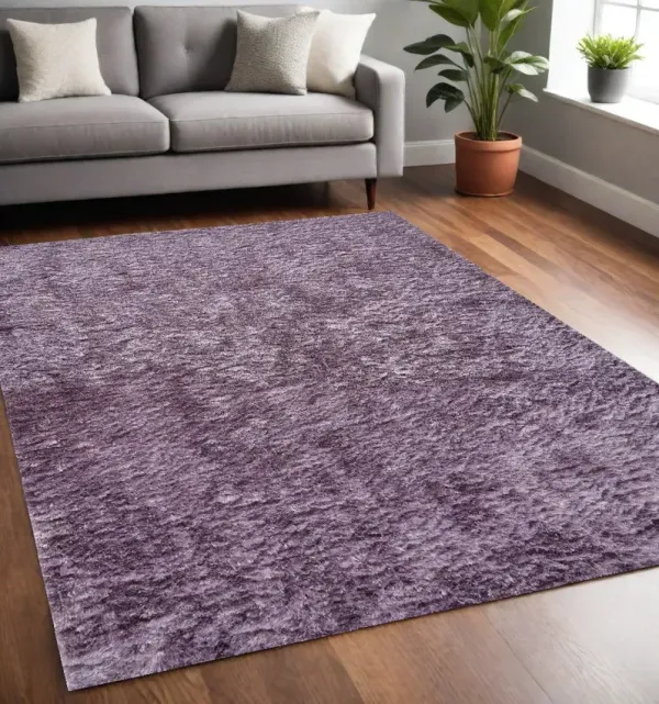 5' x 8' Shag Tufted Handmade Area Rug - Purple