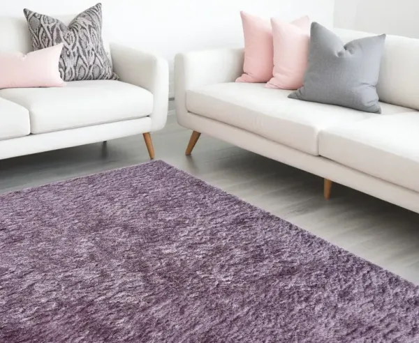 8' x 10' Shag Tufted Handmade Area Rug - Purple