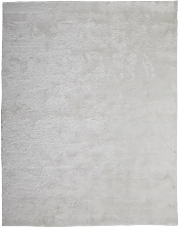 2' x 3' Shag Tufted Handmade Area Rug - White