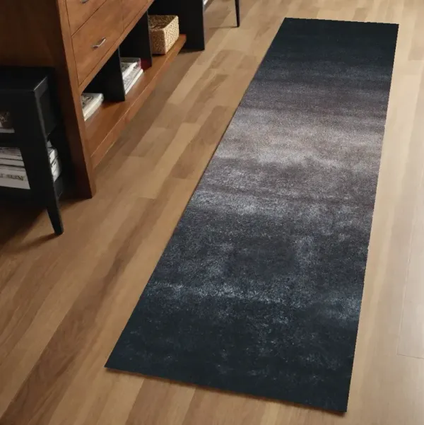 6' Shag Hand Tufted Runner Rug - Charcoal