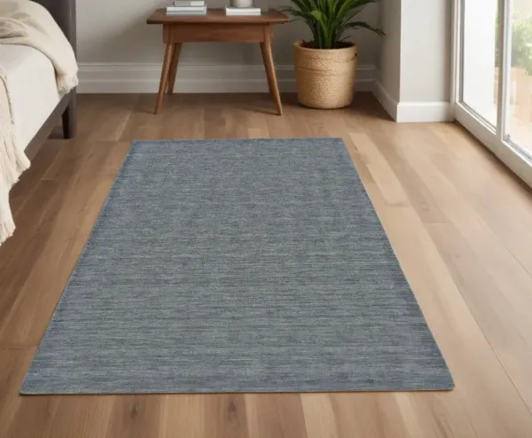 4' x 6' Wool Hand Woven Area Rug - Gray
